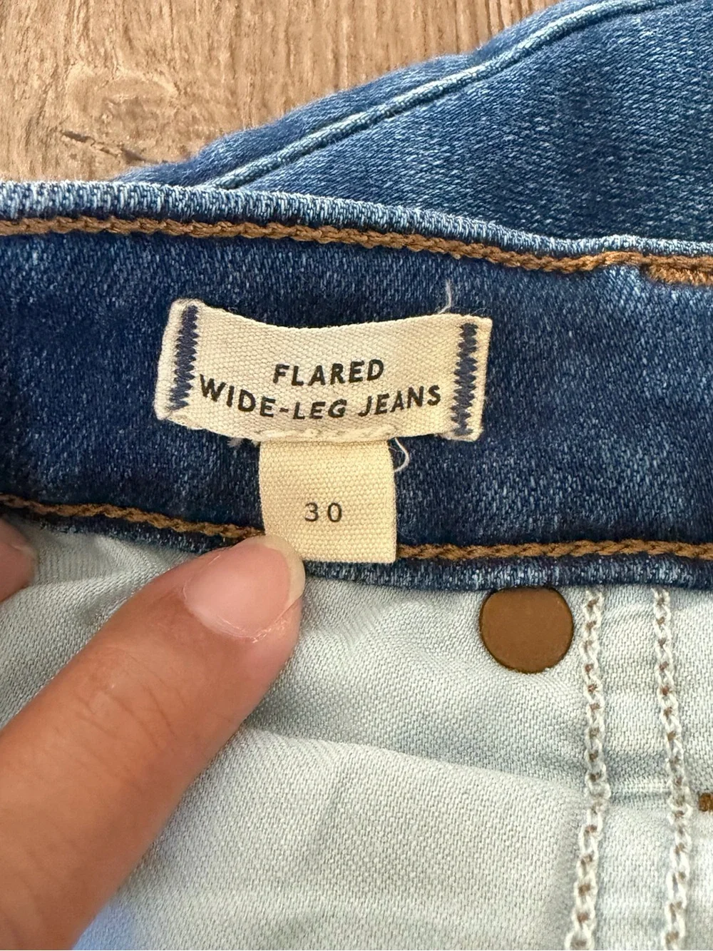 Madewell flared wide